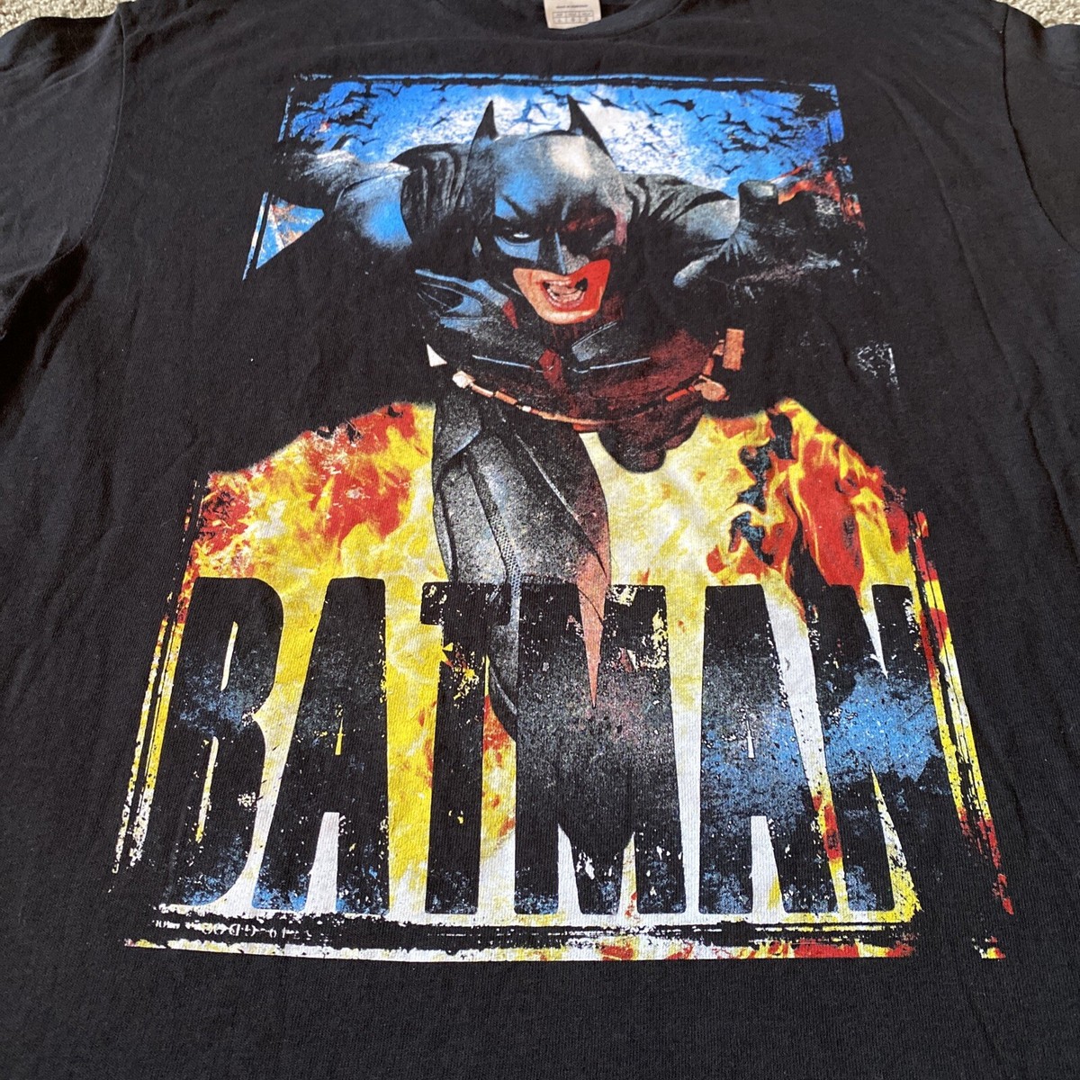 THE DARK KNIGHT プロモ Tシャツ Vintage Dark Knight Rises Batman Movie Promo T-Shirt L Large