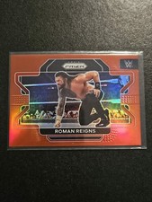 2022 WWE Panini Prizm Roman Reigns Red Prizm /299 Wrestling Card
