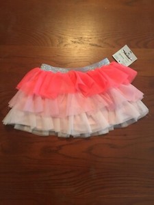 Okie Dokie Baby Girl 6 Months Tutu Coral Splash NWT
