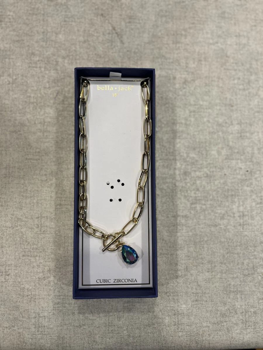 Collier Reversible Bella Jack - Perles Et Strass, Couleur Argent, Neuf Avec étiquettes