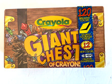1997 Crayola Giant Chest of Crayons- 120 Colors- NEW in Sealed Box