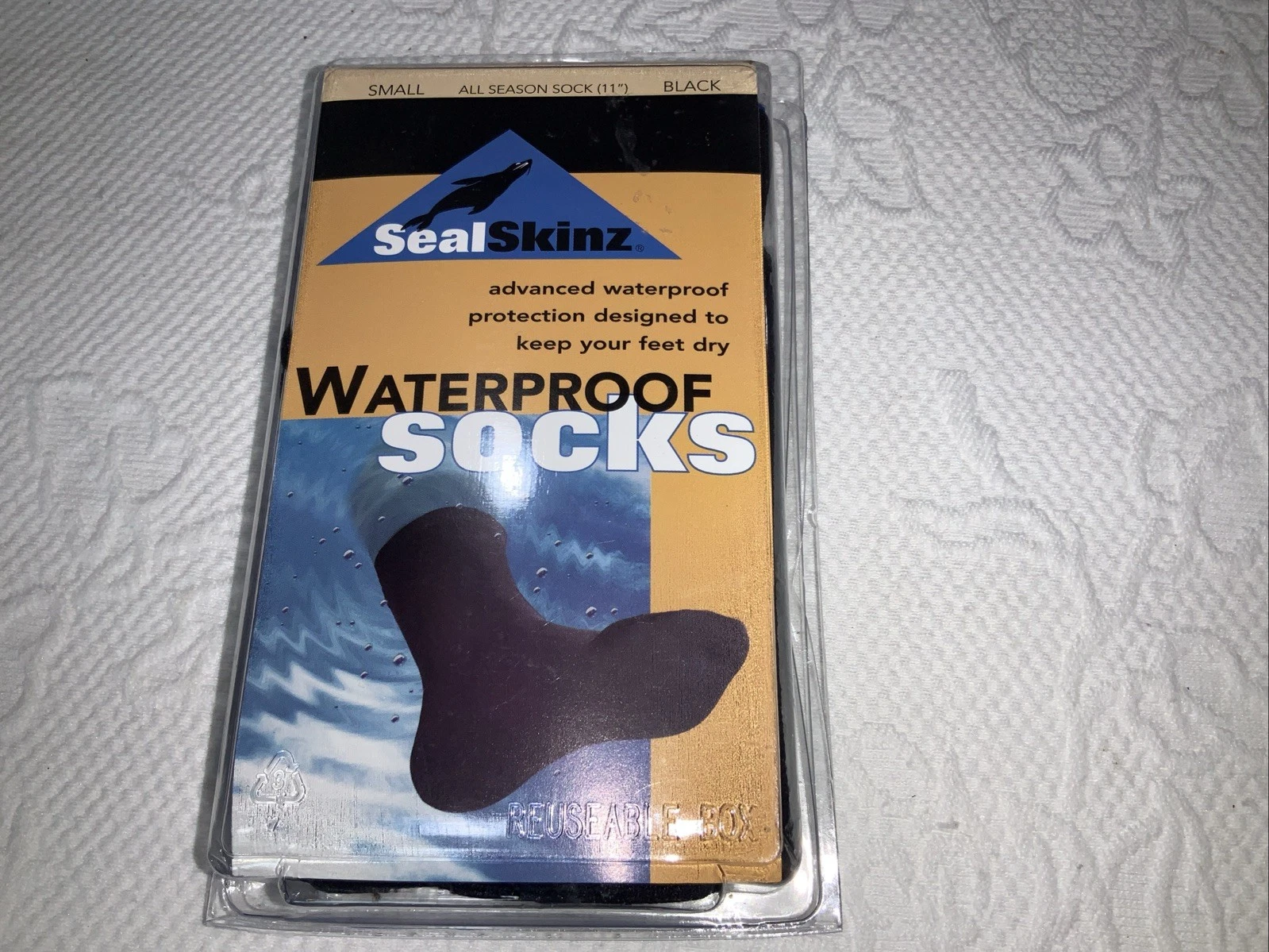 Sealskins Waterproof All Season Sock (11) Black Small New In Package Unisex