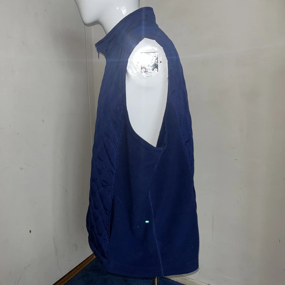 IZOD Women’s 3XL Blue Zip Up Sleeveless Puffer Vest - Image 4 of 4