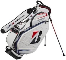 BRIDGESTONE Golf Men's Stand Caddy Bag TOUR REPLICA 9.5 x 47 in 4kg White CB2602