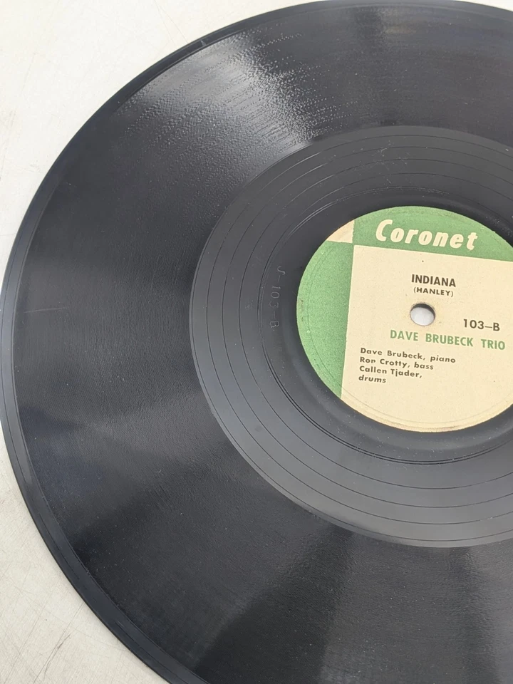 Laura/Indiana DAVE BRUBECK TRIO 78 RPM JAZZ VG - Image 3 of 4