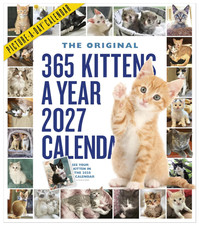 365 Kittens 2027 Wall Calendar Picture A Day Cute Cats Kitten Gift