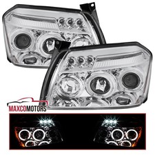 Projector Headlights Fits 2005-2007 Dodge Magnum Led Halo Clear Lamps Leftright Projector Headlights Fits 2005-2007 Dodge Magnum Led Halo Clear Lamps Leftright