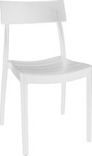 VivaGarden Sedia per Esterni 49x49x82 cm Bianco Roma Bistrot