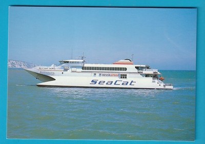 Original RP Postkarte Hover Speed Sea Cat GRÖSSTER KATAMARAN JE GEBAUT