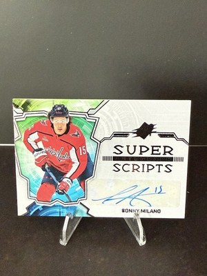 2022-23 Upper Deck SPx - Superscripts #SS-SM Sonny Milano (AU) Capitals
