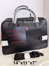Ralph Lauren Fragancias Polo Bolso Mensajero, Lona/Bolso de Viaje (Unisex, Negro)
