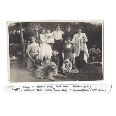 WALKERINGHAM Notts Spencer Familie bei Meadow View c1910 RP Postkarte, nicht verschickt