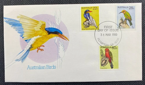 1980 Australian Birds FDC First Day Cover Plympton (SA) FDI Postmark