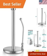 Stainless Steel Standing Paper Towel Holder - Stylish & Functional Gift Idea
