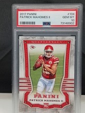 2017 Panini - Rookies Patrick Mahomes II #104 (RC) PSA 10