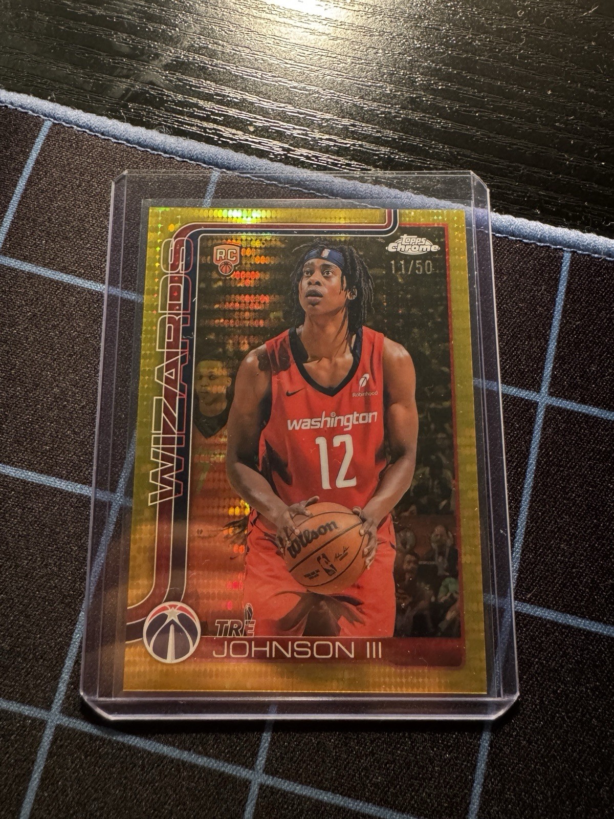 Tre Johnson III - 2025 Topps Chrome Gold Pulsar Rookie Refractor 11/50 #256