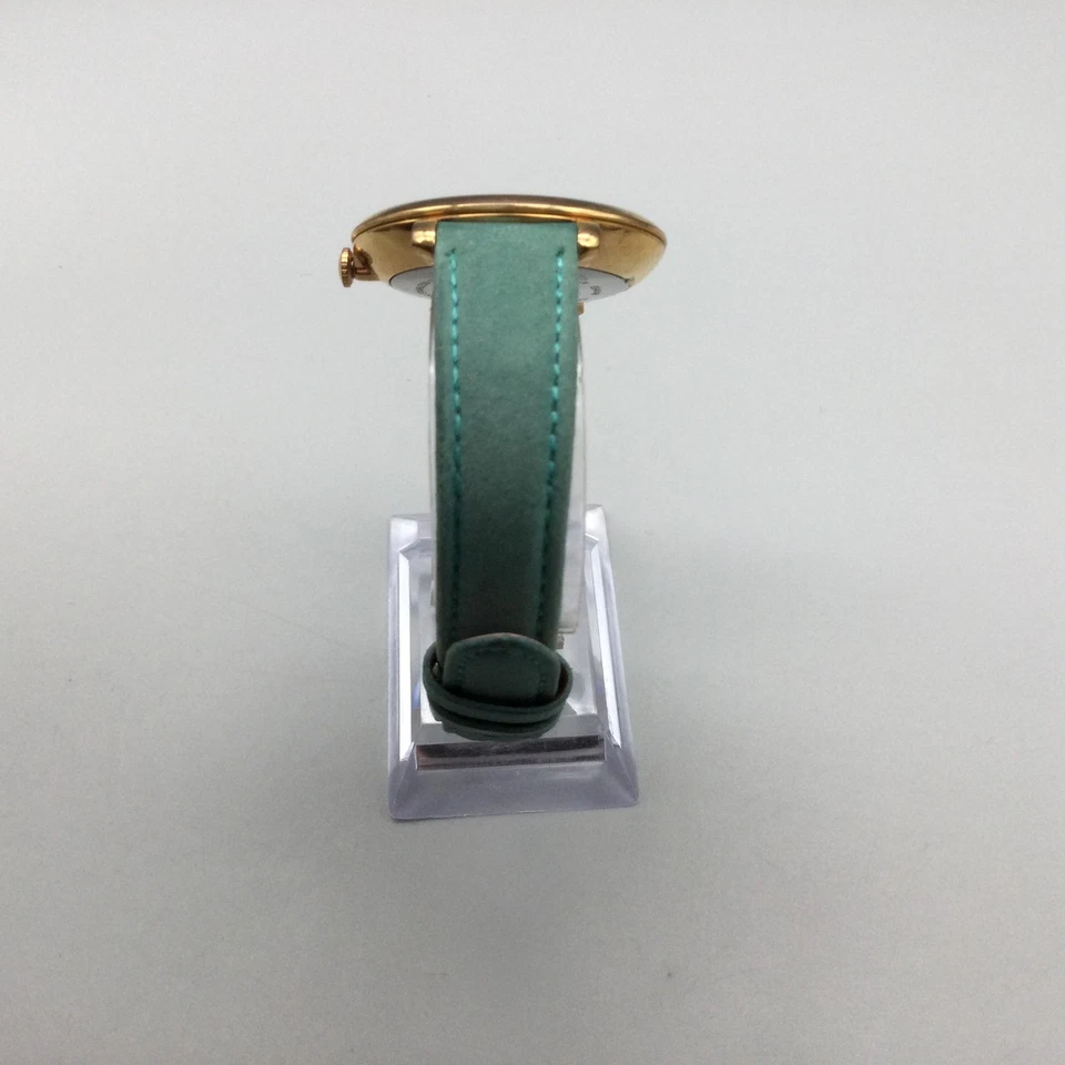 Fossil Jacqueline Watch Womens 36mm Gold Tone Teal Leather ES4149 New Battery - Image 4 of 4