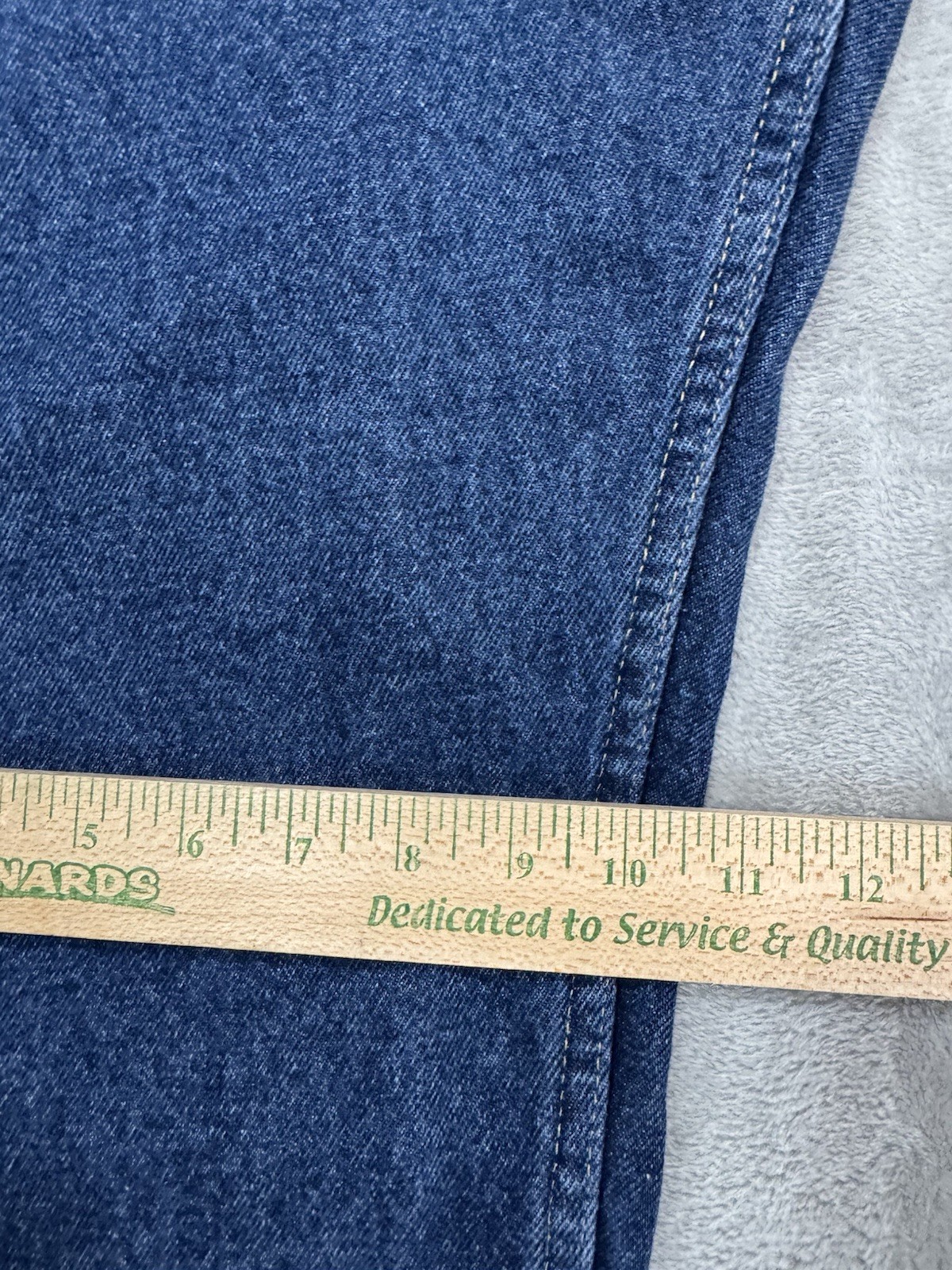 Wrangler Jeans Mens 46x32 Blue Relaxed Straight High Rise Dark Wash 9760WDR thumbnail 20