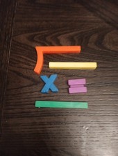 Fisher Price Vintage Magnetic Letter Number Tray Math Symbols Lot