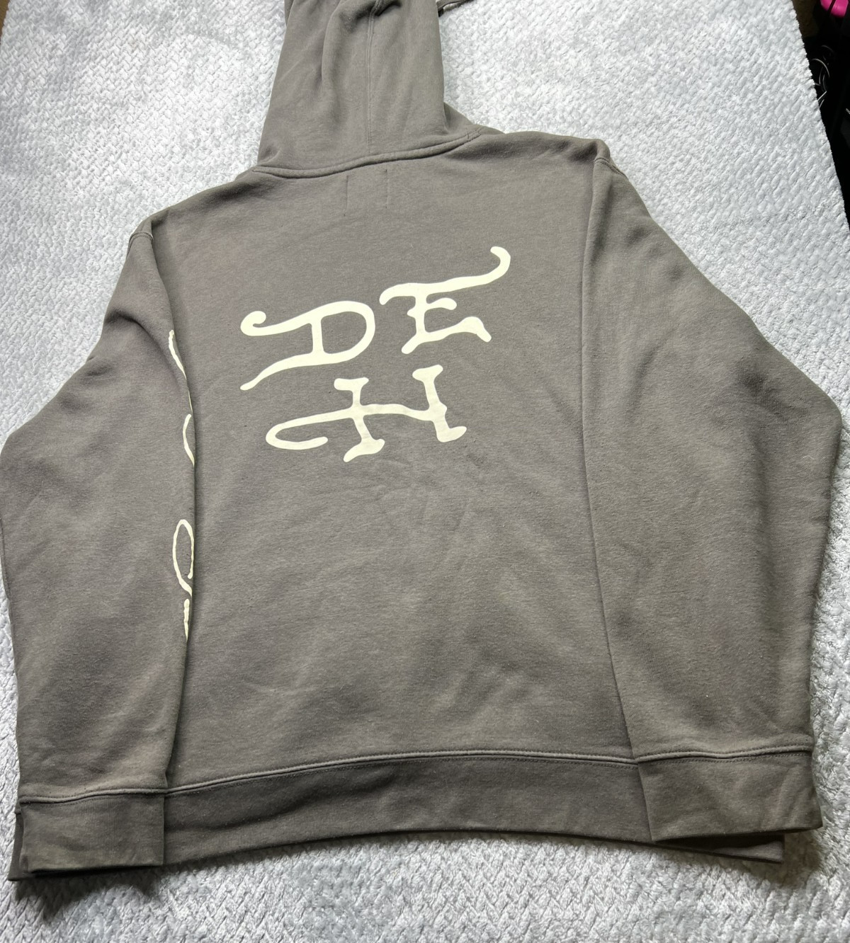 Ed Hardy Hoodie Gray Pullover Exploding Skull Gra… - image 3