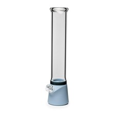 Tubo tótem estándar de vidrio blando tubo de agua AZUL CERÚLEO 8" vidrio boro silicona