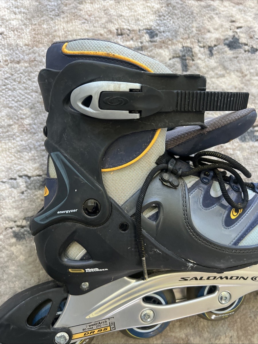 Salomon DR 85 Inline Skates Power Arch Energyzer Mens 10.5 Wheels
