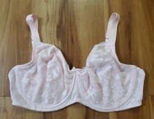 Playtex 7552 Lace Full Coverage Unlined Bra Underwire Womens 42D Pink