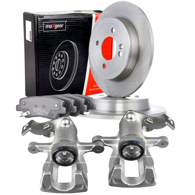 MAXGEAR Bremssattel Bremsscheiben 262mm Beläge Hinten Satz für HYUNDAI i20 RIO 3