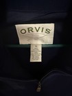 Orvis Wool 1/4 Zip Sweater Vest Men’s Medium Lined Navy Blue Golf Fishing Hiking — photo 3