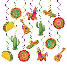 KALEFO 24PCS Mexican Fiesta Decorations for Taco Tuesday Birthday Party Suppl...