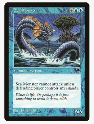 Sea Monster - Tempest (TMP) Vintage Magic the Gathering Playset (x4) NM/LP MtG