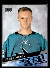 2020-21 Upper Deck Young Guns/ Josef Korenar Rookie San Jose Sharks #715
