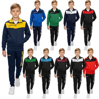 Trainingsanzug Jogginganzug Sportanzug Jungen Kinder GIVOVA TR018 116-152 cm
