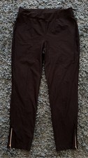 CHICO'S women's black Travelers Collection zipper ankle pants Size 1