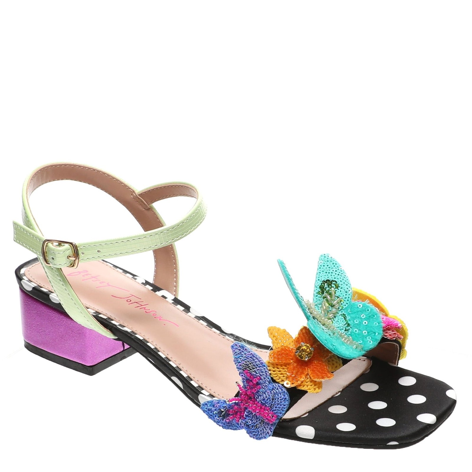 Женские сандалии Betsey Johnson Emerry 85 BM США - Черный Разноцветный 17090₽