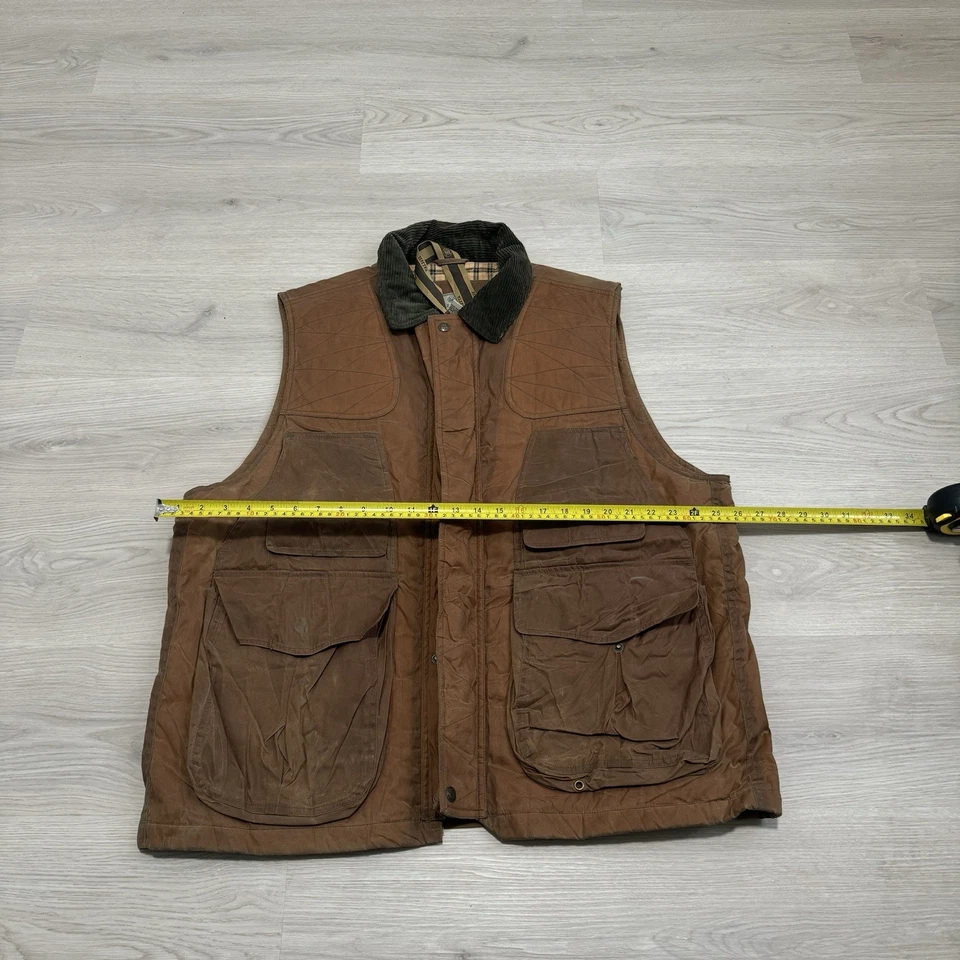 Beretta Field Waxed Duck Hunting Shooting Vest Big Pockets Thermal Insulated XL - Image 2 of 4