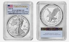 2025-W Proof $1 American Silver Eagle Army Privy PCGS PR70DCAM FS Flag Label