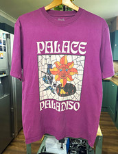 Palace Skateboards Paladiso Purple Graphic T-Shirt Mens Size M