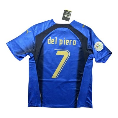 Alessandro Del Piero #7 Italy 2006 World Cup Jersey Retro - Mens 2XL - NEW