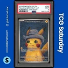2023 POKEMON X VAN GOSH SV BS PROMO #085 PIKACHU WITH GREY FELT HAT PSA 9