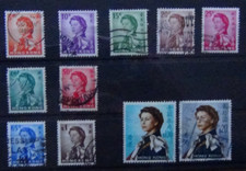 Hong Kong 1966 - 1972 Watermark Sideways values to $20 Used