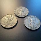 Walking Liberty Half Dollars - Lot Of 3 - 90% Silver (1940S, 1941S, 1942S)