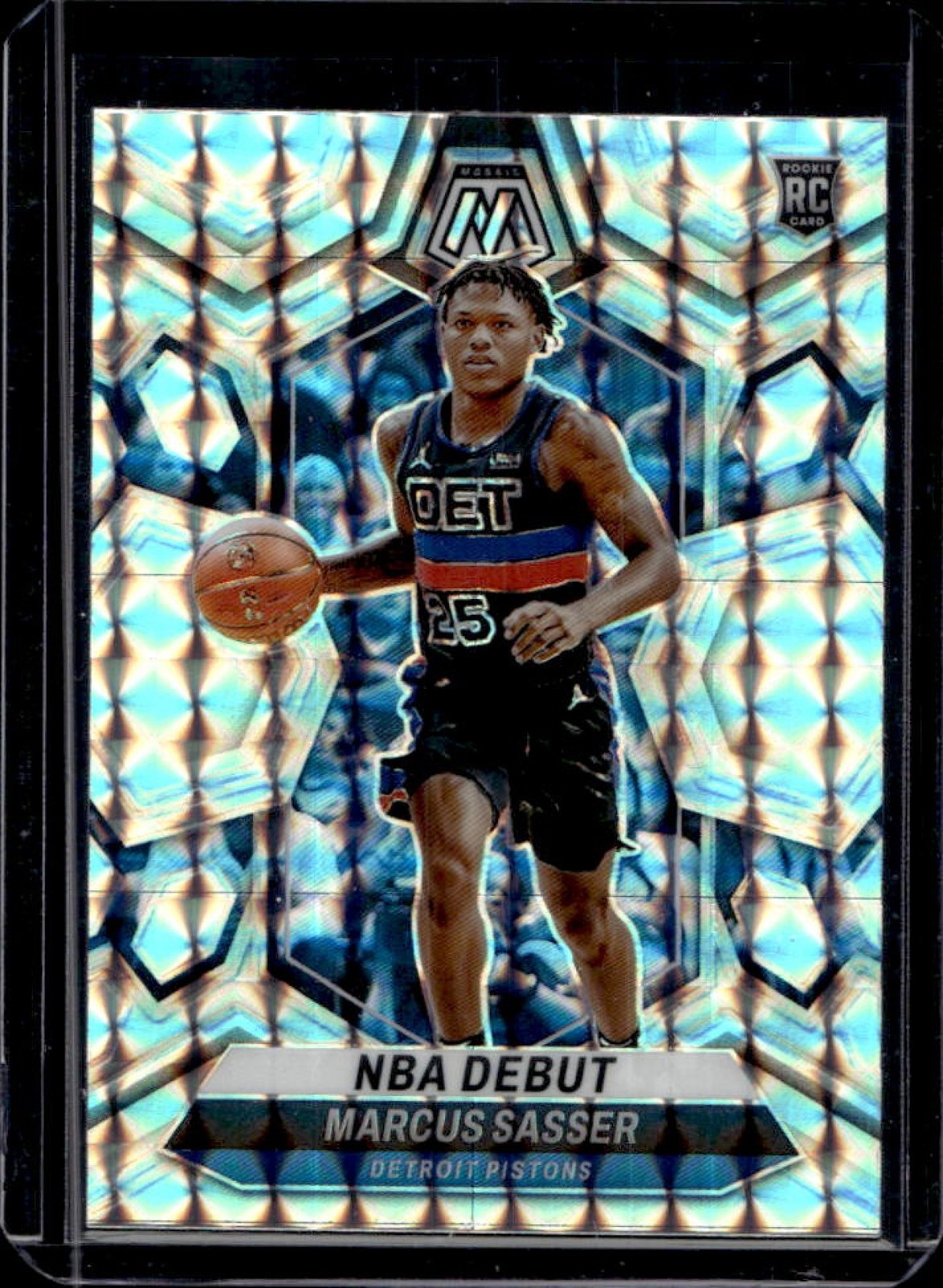 2023-24 Panini Mosaic Marcus Sasser RC Mosaic Prizm NBA Debut #264 Pistons