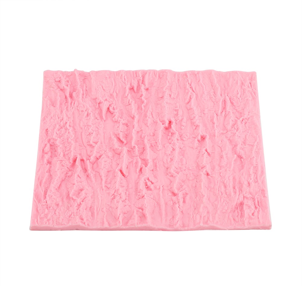 Silicone Fondant Cake Mold Durable Tree Bark Mould For Baking