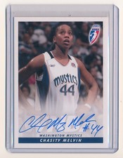 CHASITY MELVIN 2007 RITTENHOUSE WNBA AUTOGRAPH AUTO *WASHINGTON MYSTICS*