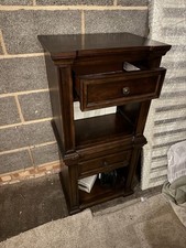 bedside cabinets x 2 wood