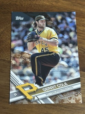 Gerrit Cole 2017 Topps Series 2 #587 Memorial Day Camo /25 *Read