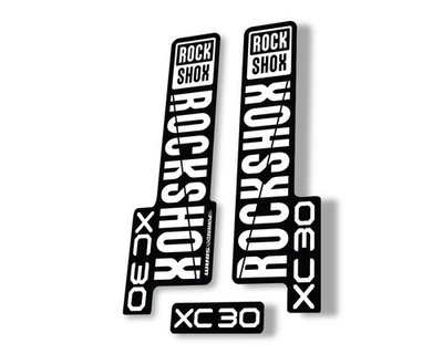 Rock Shox XC 30 2020 Fork Decal Mountain Bike Cycling Sticker Adhesive White