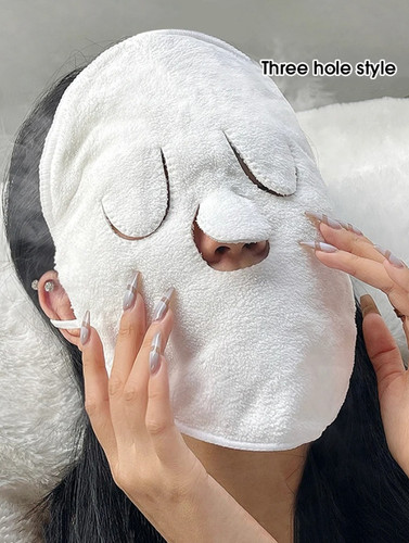 1pc Steam Heating Hot & Cold Compress Face Towel Mask Wrap irrigation face towel