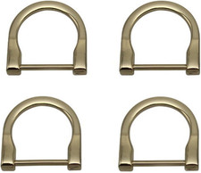 4PK 25Mm/1" D-Rings Screw in Shackle Horseshoe U Shape for DIY Leather Strap Cra